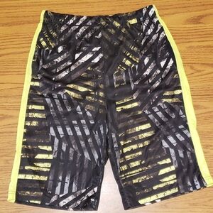 🏷 Boy's Black & Bright Yellow Athletic Shorts